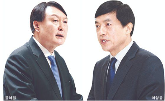 윤석열 검찰총장과 이성윤 서울중앙지검장[중앙포토]