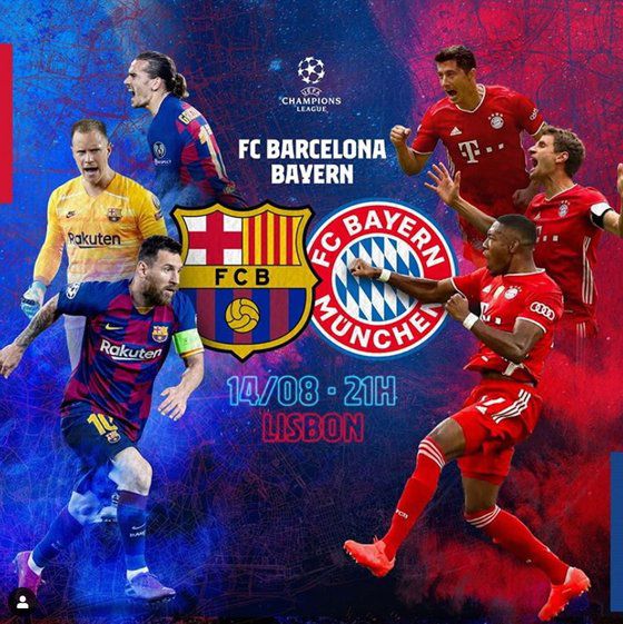 메시(바르셀로나)와 레반도프스키(뮌헨)가 챔피언스리그 8강에서 맞붙는다. 두 선수는 올 시즌 유럽 최고의 골 결정력을 과시 중이다. [사진 바르셀로나 인스타그램]