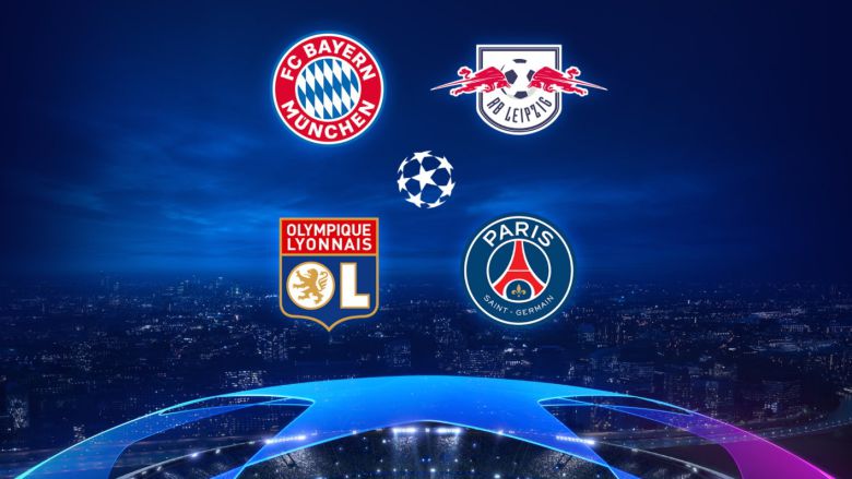올 시즌 유럽 챔피언스리그 4강전은 독일 2팀과 프랑스 2팀의 맞대결로 압축됐다. [사진 UEFA 챔피언스리그 트위터]
