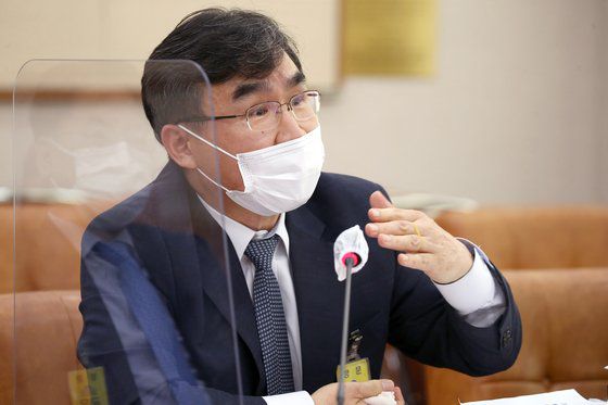 박순철 서울남부지검장이 19일 국회 법제사법위원회 국정감사에 출석해 답변하고 있다. 오종택 기자