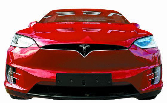 네덜란드 암스테르담의 테슬라 쇼룸에 전시된 모습. [AFP=연합뉴스]