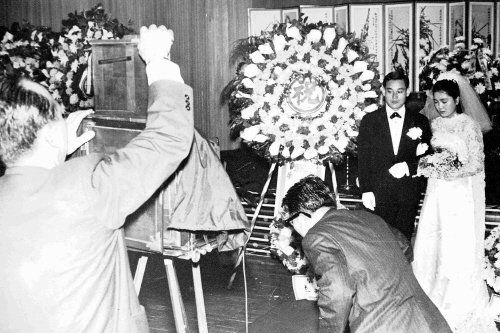 故 이건희 삼성 회장과 홍라희 전 삼성미술관 리움 관장의 1967년 결혼식. 중앙포토