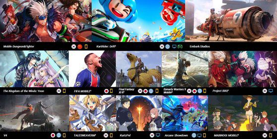 넥슨이 개발했거나 서비스 중인 게임. [사진 넥슨]