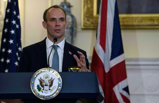 도미닉 라브 영국 외무부 장관. 로이터통신=연합뉴스