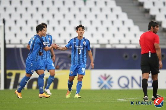 울산이 ACL F조 선두로 나섰다. 한국프로축구연맹 제공.