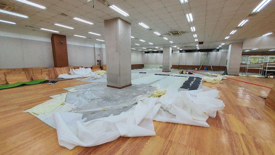 신천지 대구교회 내부 모습. [독자제공]