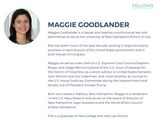 제이크 설리번 국가안보보좌관의 아내 매기 굿랜더. [폴리티코]