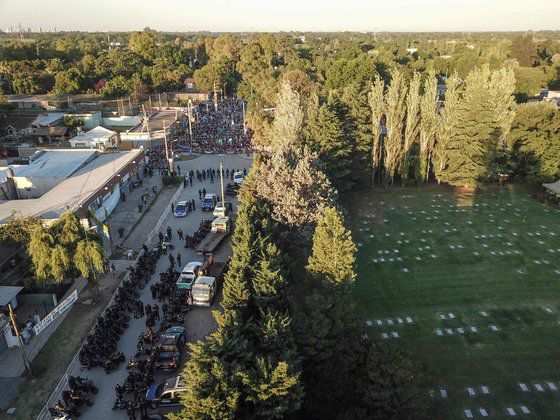 마라도나의 시신이 안장된 부에노스아이레스 근교 비야 베스타 공원 묘지 전경. [AFP=연합뉴스]