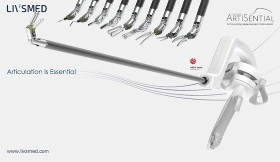 로봇 기술 구현을 통해 최첨단 다관절(다자유도) 수술 동작이 가능한 차세대 외과 수술기구, 아티센셜