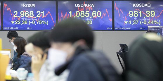 지난해 3분기 늘어난 가계의 여유자금이 국내외 주식 등 증시로 흘러들어간 것으로 나타났다. 중앙포토