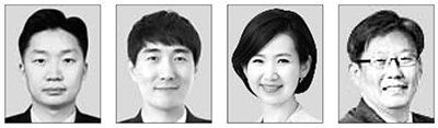 김태훈, 김장석, 김연주, 정상윤(왼쪽부터)
