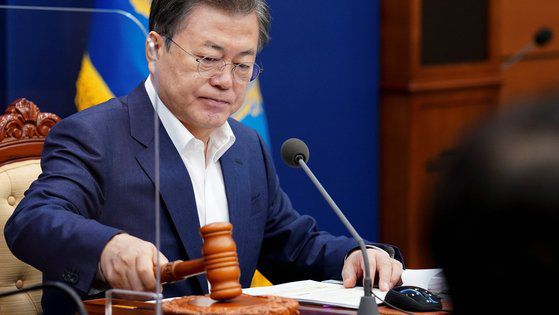 2일 오전 문재인 대통령. 연합뉴스