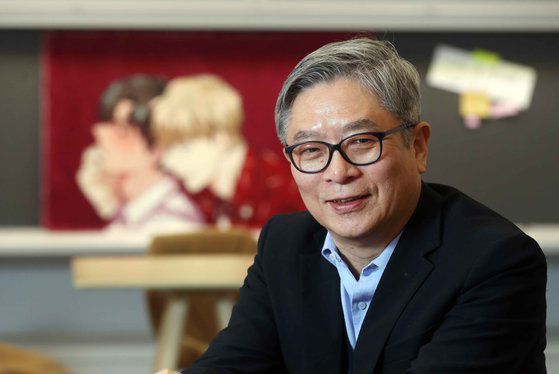 레진코믹스를 인수한 김영훈 키다리스튜디오 대표가 10일 서울 마포구 서교동 본사에서 중앙일보와 인터뷰를 갖고 있다. 김상선 기자