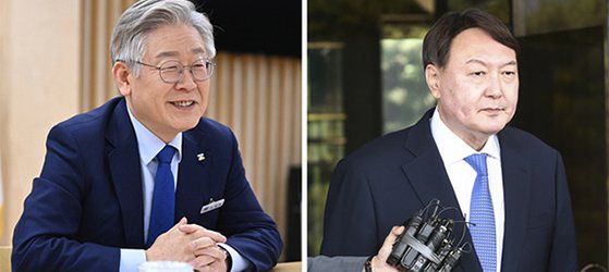 이재명 경기지사(왼쪽), 윤석열 전 검찰총장.