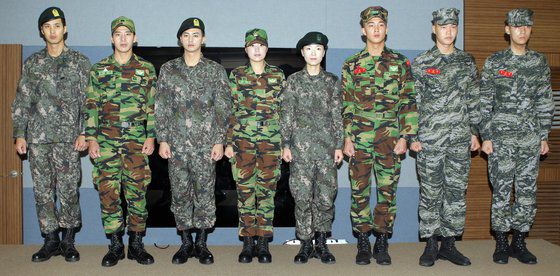 2011년 도입된 신형 디지털 전투복. 변선구 기자