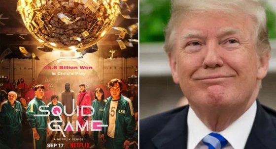 '오징어게임'을 만든 황동혁 감독은 드라마 속 VIP와 도널드 트럼프가 닮은 점이 있다고 밝혔다. 인터넷 캡처