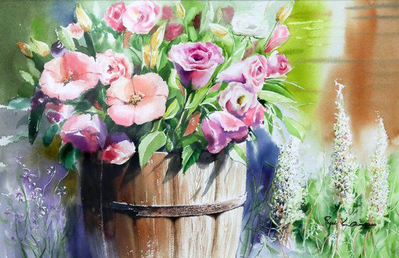 최홍영 BNK경남은행장의 수채화