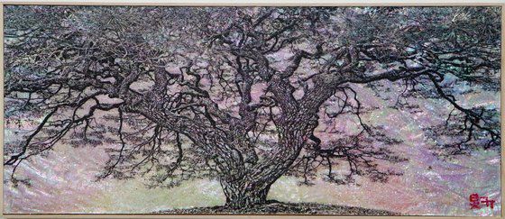 김지완 BNK금융그룹 회장의 자개 그림.