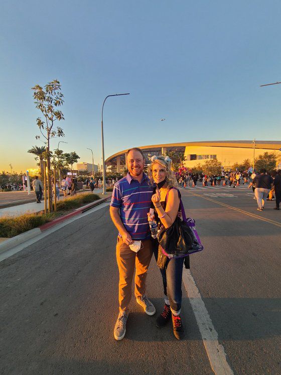 뉴욕에서 방탄소년단의 콘서트를 보기 위해 온 윤지연씨. 유성운 기자