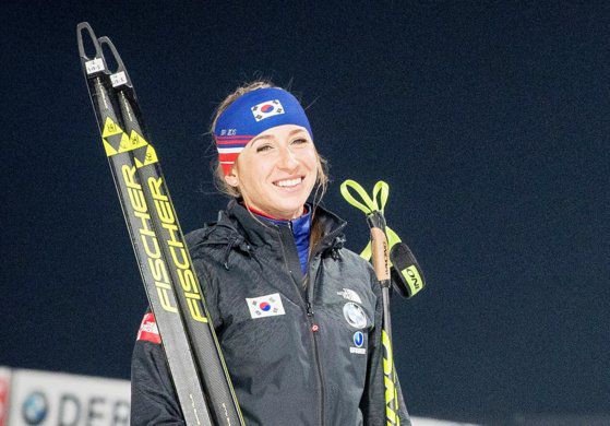 베이징올림픽 바이애슬론 국가대표 예카테리나 압바꾸모바. 장진영 기자