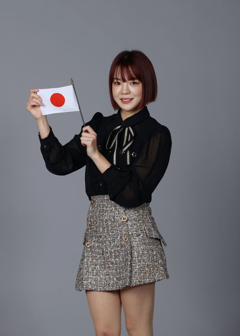 도쿄올림픽 개최국인 일본 출신 사오리. 수어 아티스트로 활동 중이다. 김경록 기자