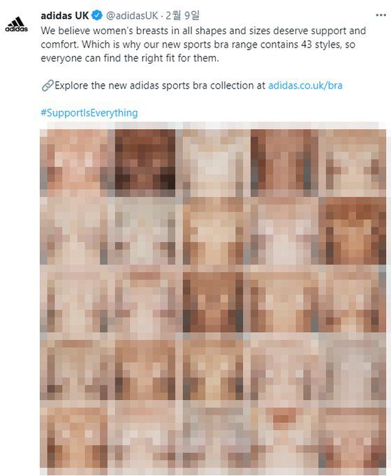[아디다스 트위터 캡처]