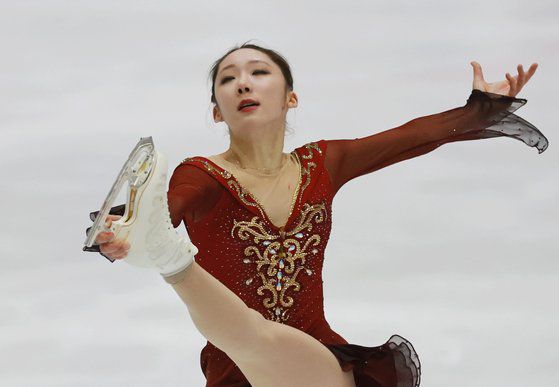 종합선수권에서 연기를 펼치는 김예림. [연합뉴스]