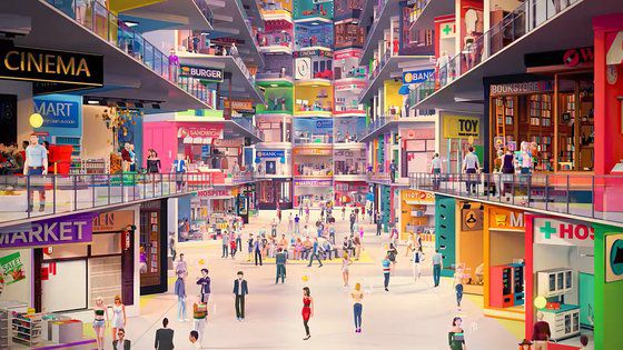 모바일 게임업체 컴투스가 개발 중인 메타버스 플랫폼 '컴투버스' 시연 이미지. [사진 컴투스]