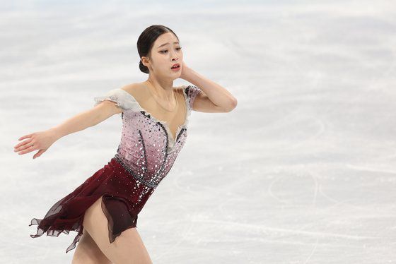 17일 2022 베이징 동계올림픽 피겨 여자 싱글 프리스케이팅 경기에 나선 유영. [뉴스1]