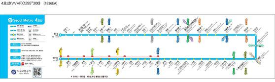 진접선 노선도. 국가철도공단