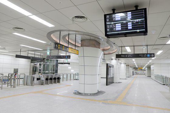 진접역 역사 내부. 국가철도공단