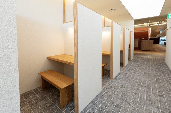1인석 집중 업무공간. 구성원들이 가장 많이 이용하는 곳이다. ⓒ 우아한형제들