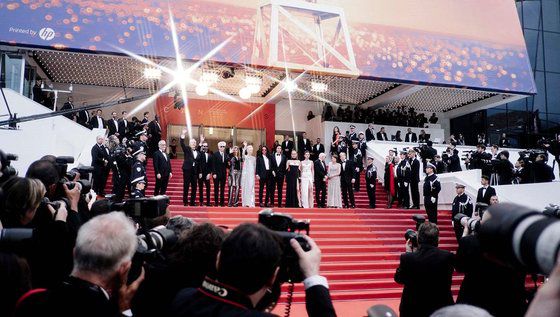 칸 국제영화제 레드카펫 현장 모습. ⓒ노가영