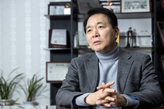 지난해 8월 BTS병역면제법을 발의한 성일종 국민의힘 의원. 정준희 기자