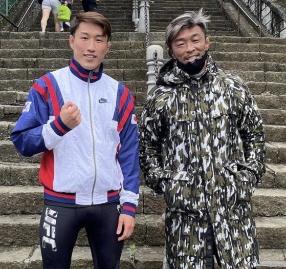 추성훈(오른쪽)은 김성오의 롤모델이다. [사진 김성오 인스타그램]