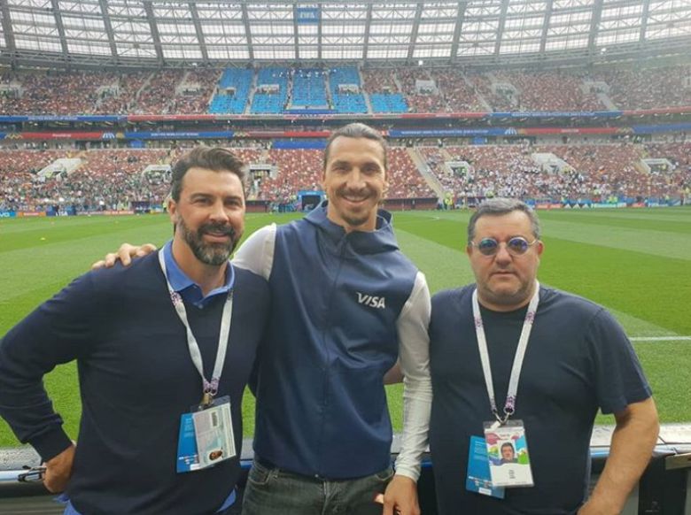 즐라탄 이브라히모비치(가운데)와 그의 에이전트 라이올라(오른쪽). [사진 이브라히모비치 인스타그램]