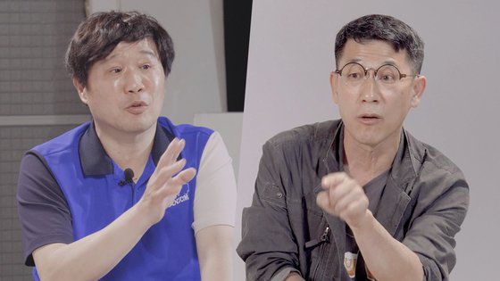 지난 12일 '조국흑서' 저자들은 중앙일보 상암사옥에 1년여 만에 모여 3시간 가량 대담을 나눴다. 왼쪽부터 김경률 회계사, 서민 단국대 교수, 진중권 전 동양대 교수, 강양구 기자. [중앙포토]