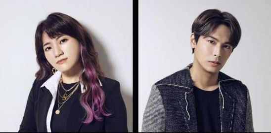 프로그램에서 퍼포먼스 디렉터를 맡은 안무가 이노우에 사쿠라(왼쪽)와 프로듀서 겸 사운드 디렉터를 맡은 소마 겐다. ['앤오디션:더 하울링' 홈페이지]