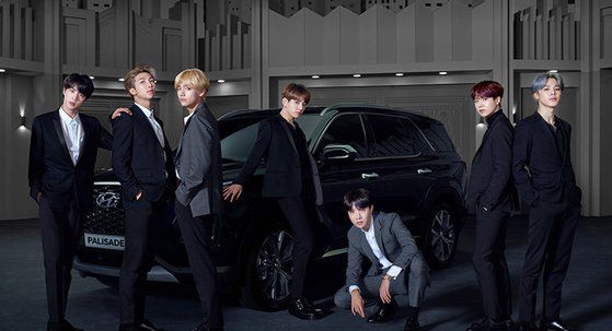 방탄소년단은 2018년 미국 LA 모터쇼에 맞춰 영상을 통해 팰리세이드를 전 세계에 처음 공개했다. [사진 현대자동차]