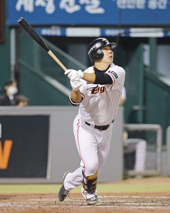 2016년 육성선수로 입단한 뒤 7년 만에 잠재력을 꽃피우고 있는 한화 내야수 김인환. [사진 한화 이글스]