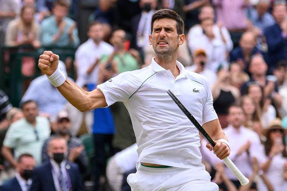 2021 윔블던에서 우승을 차지한 조코비치. 사진 윔블던 공식 홈페이지