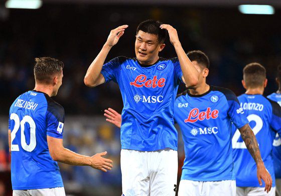 이탈리아 나폴리 수비수 김민재. AFP=연합뉴스