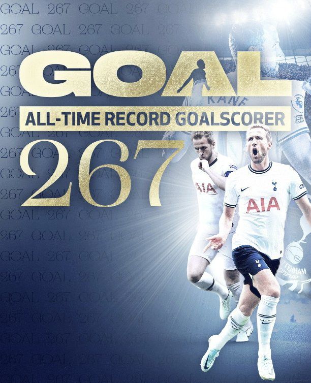 케인이 토트넘 소속으로 267번째 골을 터트렸다. 1960년대 활약한 지미 그리브스(266골)를 넘어 토트넘 구단 최다골 주인공이 됐다. 사진 토트넘 인스타그램