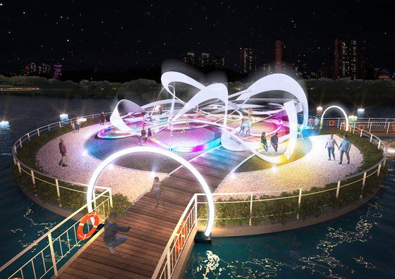 오천그린광장 내 물위의정원 투시도. 순천시