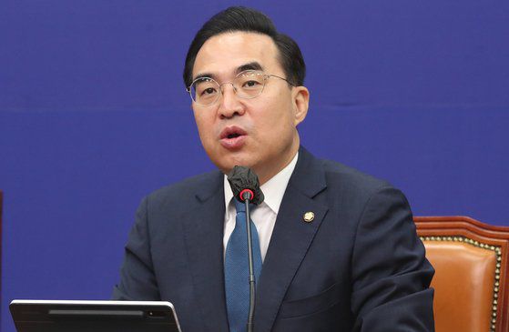 더불어민주당 박홍근 원내대표. 뉴스1