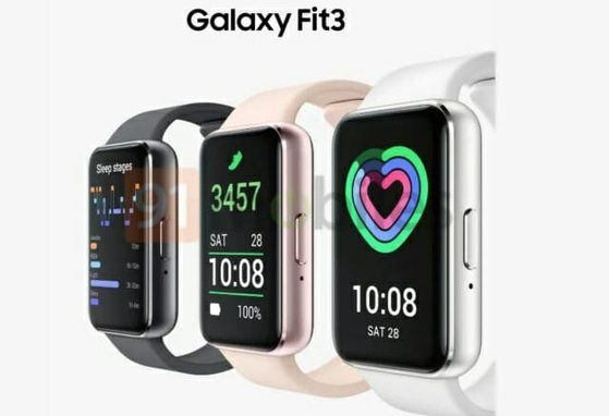 삼성전자가 내년 초 출시할 스마트밴드 ‘갤럭시 핏3’의 예상도. 사진 91모바일
