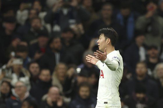 8년 연속 EPL 두 자릿수 득점에 성공한 손흥민. AP=연합뉴스