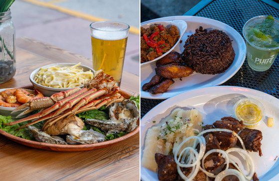 씨푸드와 맥주, 남미식 고기 요리와 모히또. 마이애미에서 가장 흔하게 접할 수 있는 먹거리다.