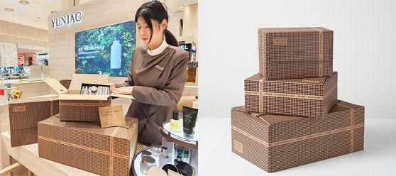 신세계백화점이 포장에 활용하는 테이프리스 박스