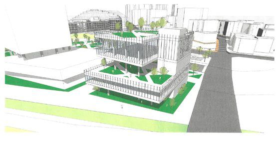 심의 통과 후 갑자기 바뀐 기획안. 3층이 5층으로 늘어났지만 공사비는 그대로였다.